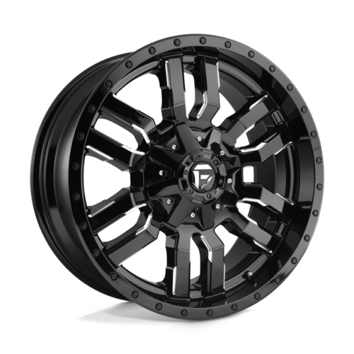 フューエルオフロード D595 SLEDGE ホイール 18x9 8x165.1 オフセット+1 センターボア125.1 ブラック