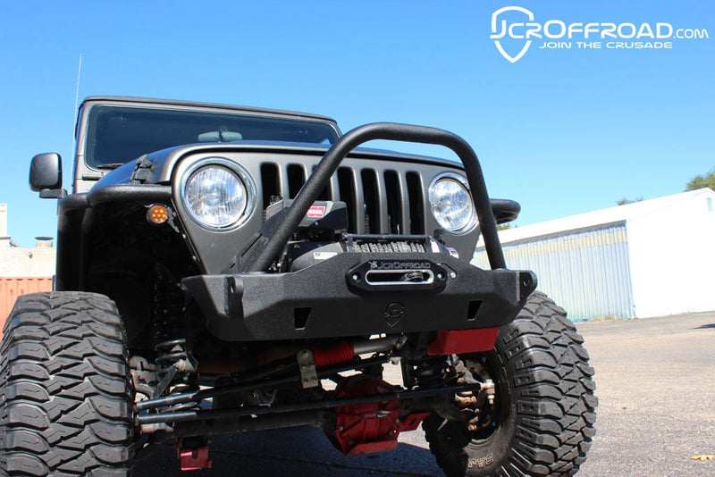 JCR オフロード ジープ ラングラー TJ/LJ Mauler スタビーフロントウインチバンパー