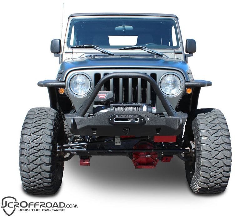 JCR オフロード ジープ ラングラー TJ/LJ Mauler スタビーフロントウインチバンパー