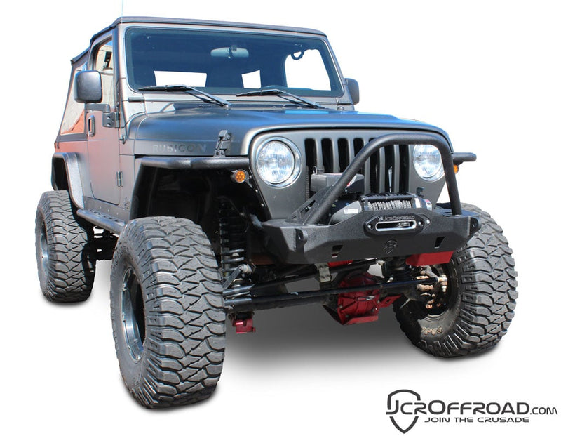 JCR オフロード ジープ ラングラー TJ/LJ Mauler スタビーフロントウインチバンパー