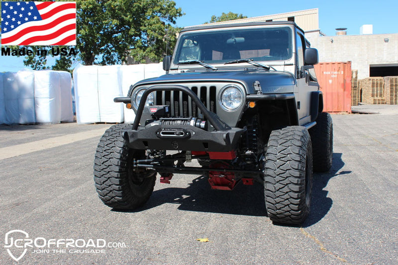 JCR オフロード ジープ ラングラー TJ/LJ Mauler スタビーフロントウインチバンパー