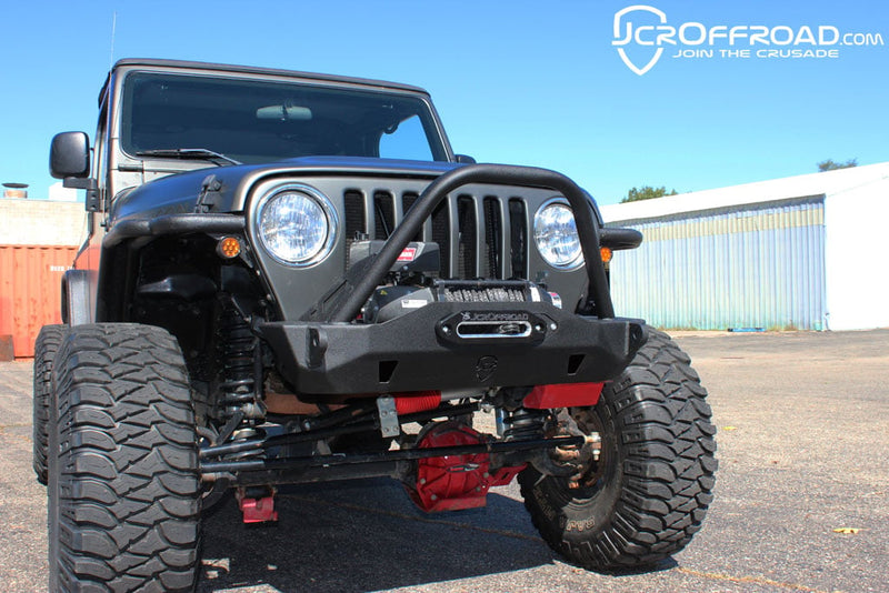 JCR オフロード ジープ ラングラー TJ/LJ Mauler スタビーフロントウインチバンパー