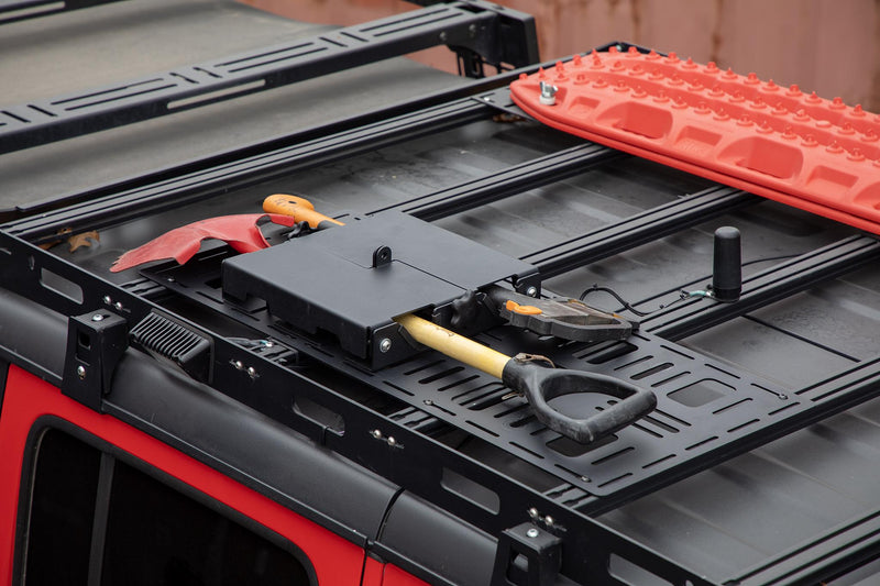 JCR オフロード ユニバーサル ロッキングツールマウント (鍵付き工具収納)
