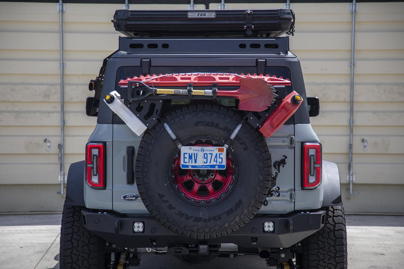 ビクトリー4x4 スペアタイヤマウント ユーティリティバスケット