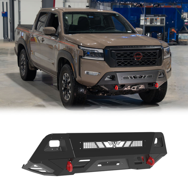 ビクトリー4x4 Nissan Frontier Blitz Evolution Series モジュラーハイブリッドフロントウインチバンパー アルミ製