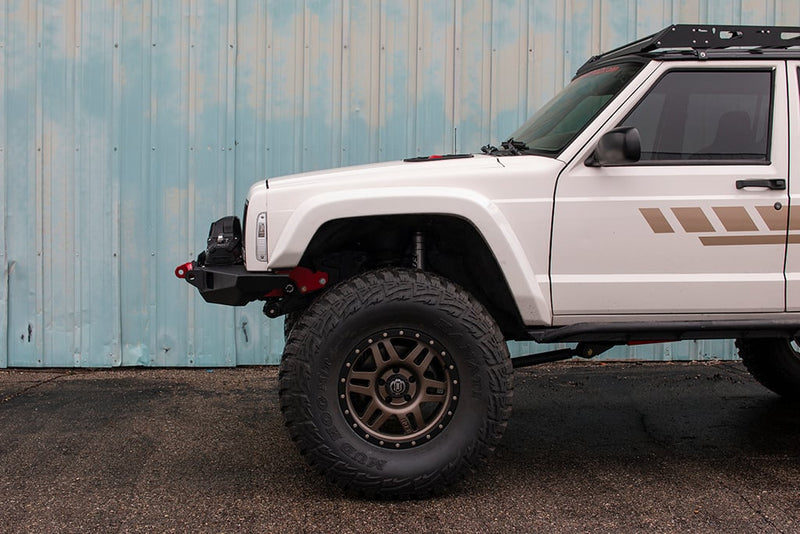 JCR オフロード Jeep チェロキー XJ Vanguard フロントウインチバンパー
