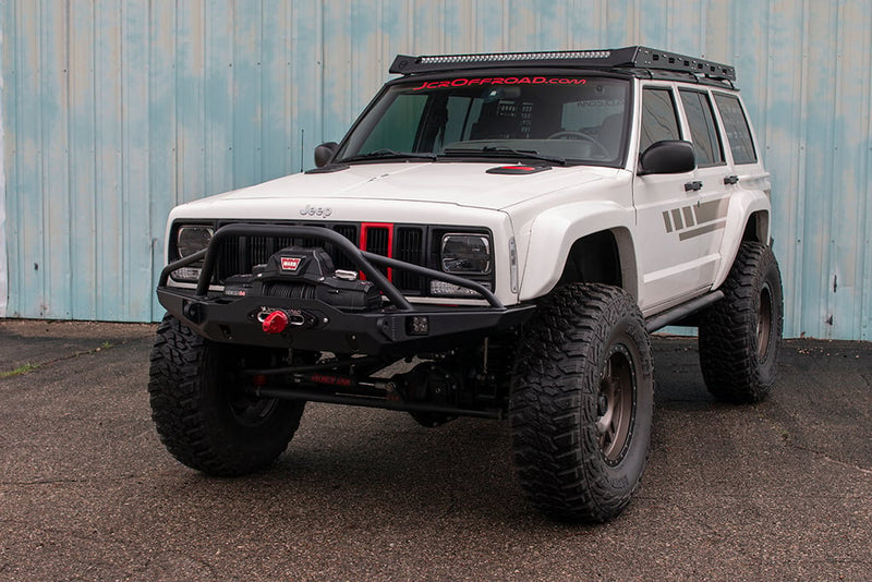 JCR オフロード Jeep チェロキー XJ Vanguard フロントウインチバンパー