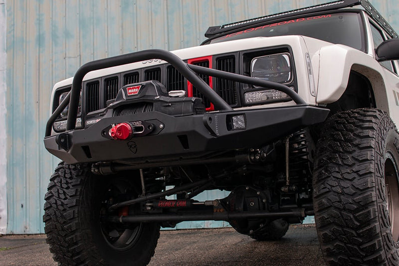 JCR オフロード Jeep チェロキー XJ Vanguard フロントウインチバンパー