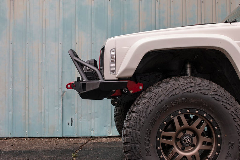 JCR オフロード Jeep チェロキー XJ Vanguard フロントウインチバンパー