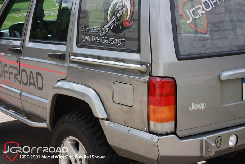 JCR オフロード XJ リアアッパークォーターパネルアーマー ジープ チェロキー 1984-2001