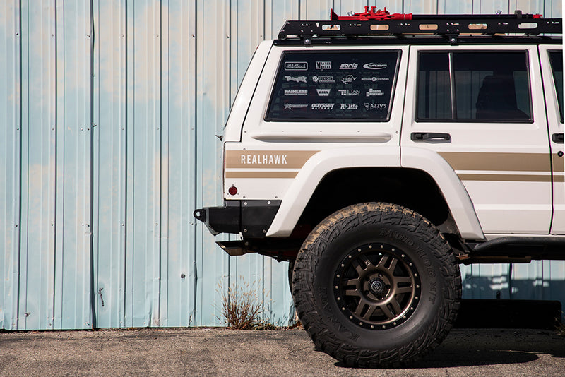 JCR オフロード ジープ チェロキー XJ Vanguard リアバンパー 1984-2001