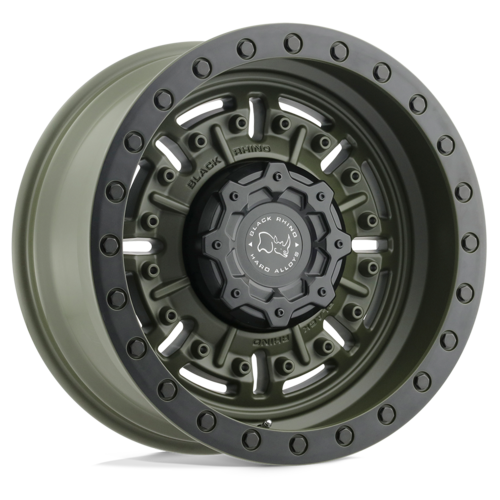 ブラックライノ ABRAMS 17×8.5 6×139.7 オフセット+0 センターボア112.1 オリーブドラブグリーン