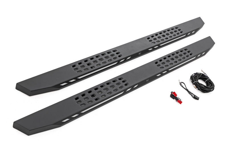 ラフカントリー AC2 ランニングボード アンバー/ホワイト LED クルーキャブ ラム 1500/2500/3500 2WD/4WD