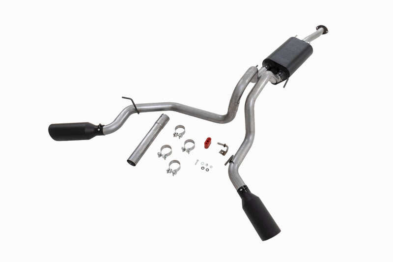 ラフカントリー デュアルキャットバックエキゾーストシステム ステンレス 3.5L トヨタ タコマ 2016-2023