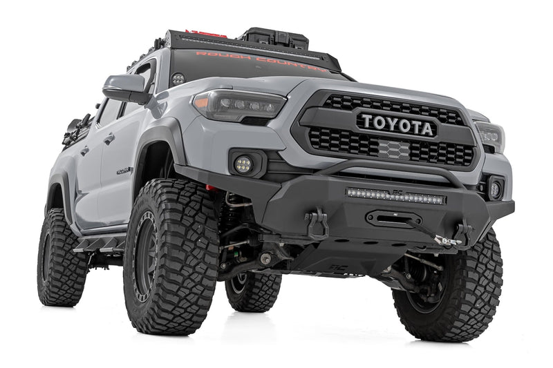 ラフカントリー LEDフォグライトキット 3.5インチ丸型 Black Series アンバーDRL トヨタ タコマ (2016-2023)