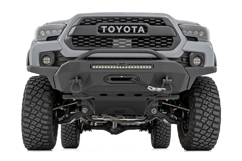 ラフカントリー LEDフォグライトキット 3.5インチ丸型 Black Series アンバーDRL トヨタ タコマ (2016-2023)