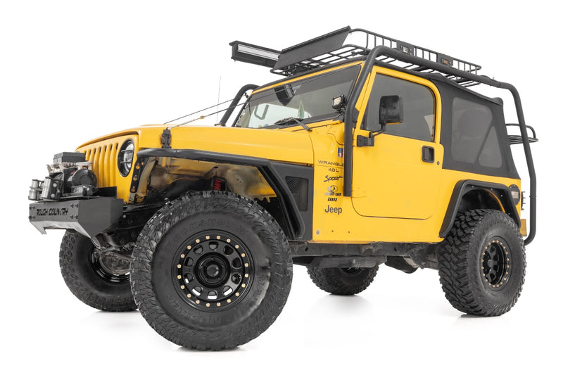 ラフカントリー スチール シミュレーテッドビードロックホイール ブラック 15x8 5x4.5 オフセット-19