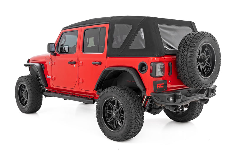 ラフカントリー オーバルナーフステップ 4ドア ブラック | ジープ ラングラー Unlimited 4WD 2019-2026
