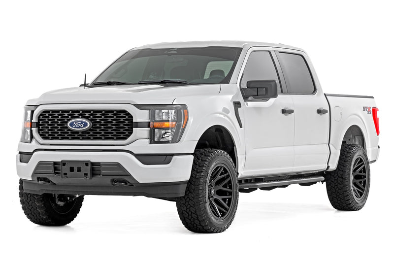 ラフカントリー OV2 サイドステップ (ランニングボード) クルーキャブ フォード F-150/Lightning/F-250/F-350 2015-2026