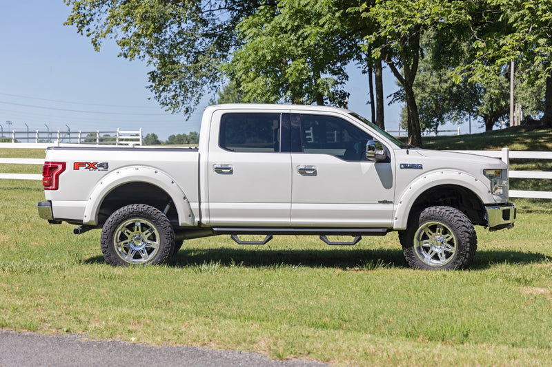 ラフカントリー SRX2 アジャスタブルアルミサイドステップ クルーキャブ フォード F-150/Lightning/F-250/F-350/Raptor