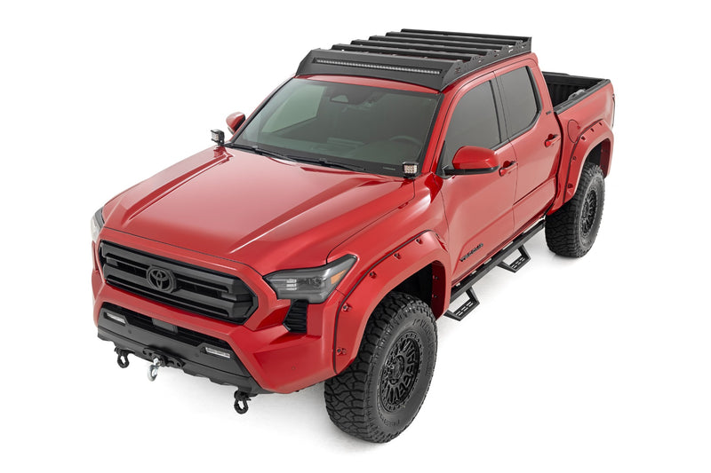 ラフカントリー トヨタ タコマ 2WD/4WD ルーフラック + 40インチ ブラックLEDライトバー (2024-2026)