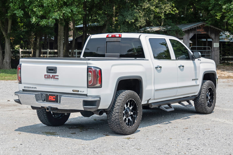 ラフカントリー SRX2 アジャスタブルアルミサイドステップ クルーキャブ シボレー/GMC 1500/2500HD/3500HD (2007-2018)