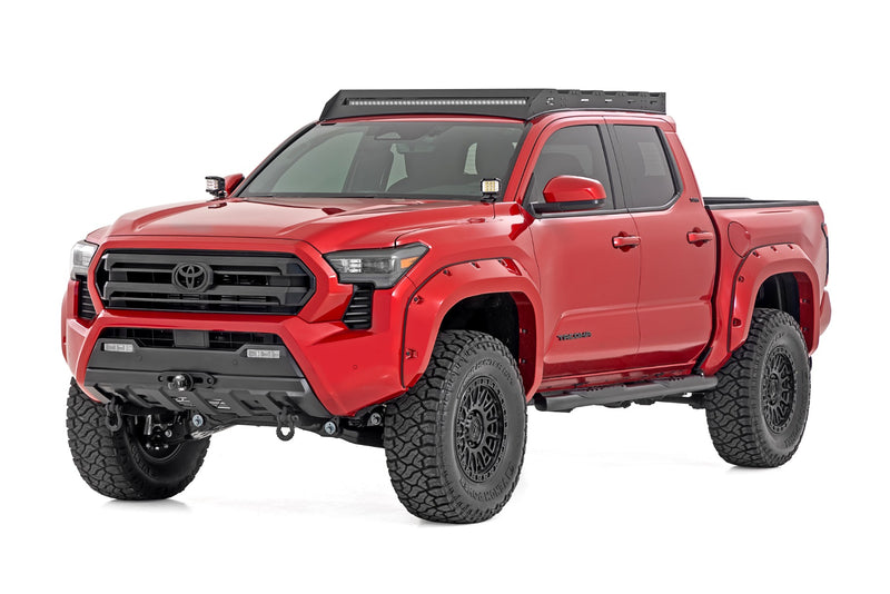 ラフカントリー オーバルナーフステップ ダブルキャブ ブラック トヨタ タコマ 2WD/4WD (2024-2026)
