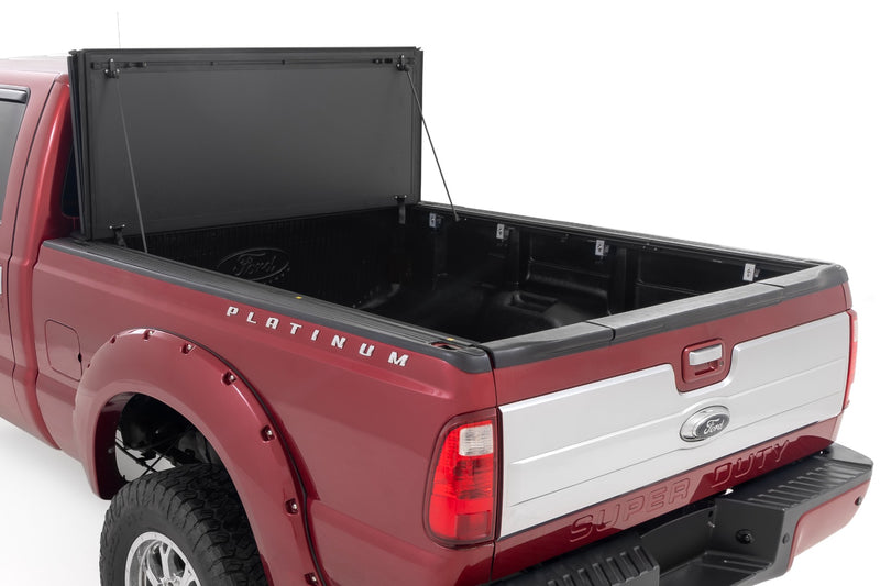 ラフカントリー フォード F-250/F-350 Super Duty ハードトライフォールドフリップアップベッドカバー 6'10" ベッド用 1999-2016