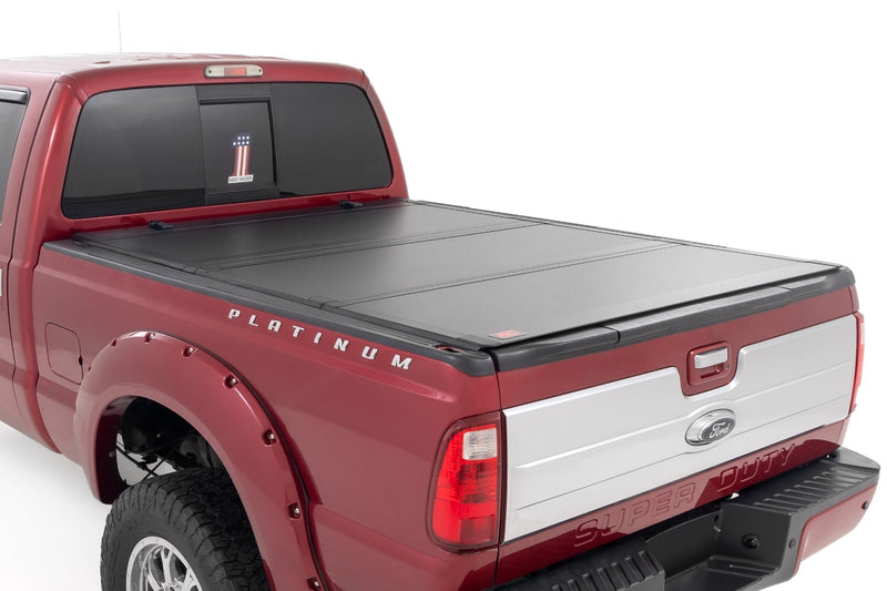 ラフカントリー フォード F-250/F-350 Super Duty ハードトライフォールドフリップアップベッドカバー 6'10" ベッド用 1999-2016
