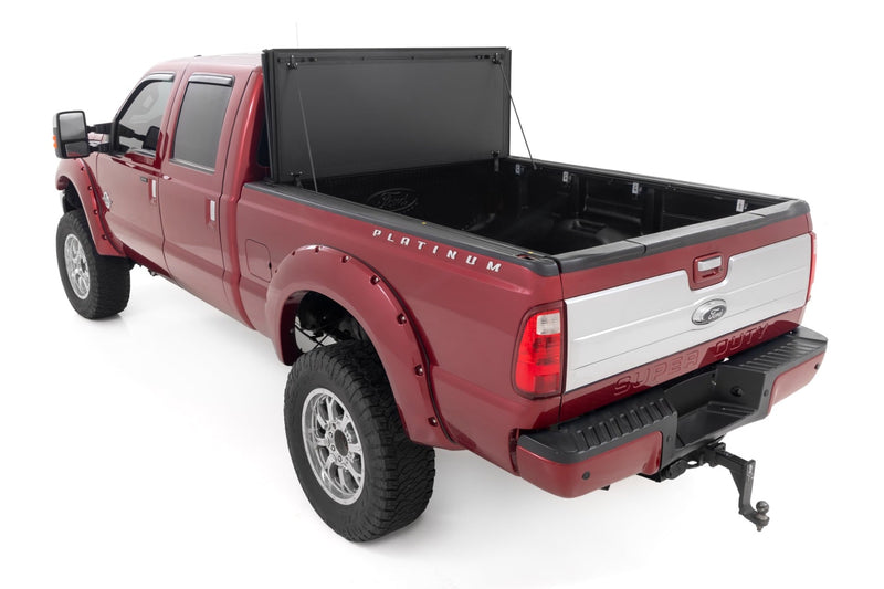 ラフカントリー フォード F-250/F-350 Super Duty ハードトライフォールドフリップアップベッドカバー 6'10" ベッド用 1999-2016
