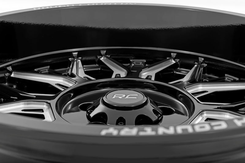 ラフカントリー 86 Series ホイール 1ピース グロスブラック 20x10 5x5 -19mm