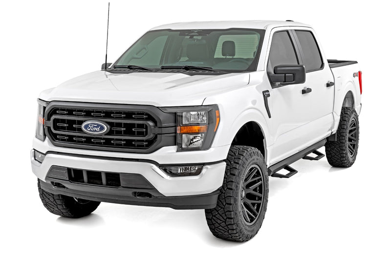 ラフカントリー SRL2 アジャスタブルアルミニウムステップ クルーキャブ フォード F-150/Lightning/F-250/F-350/Raptor