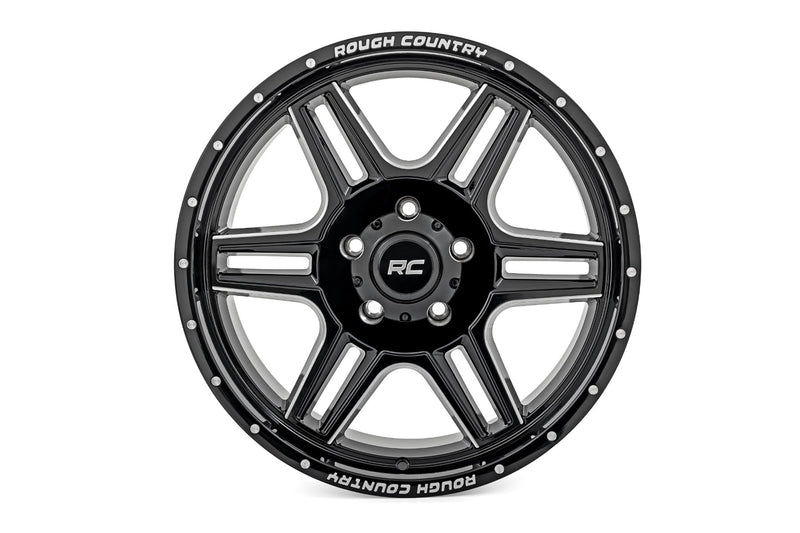 ラフカントリー 92 Series ホイール 1ピース グロスブラック/マシーンド 18x9 6x135 +0mm