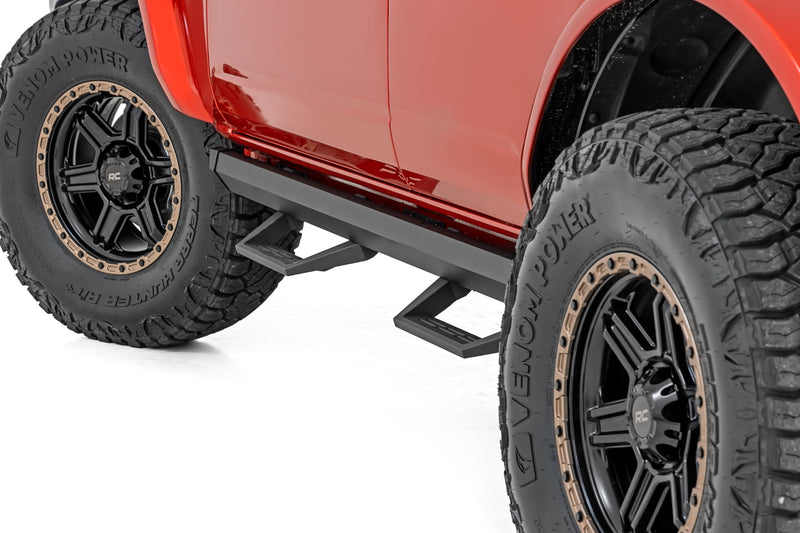 ラフカントリー SRL2 アジャスタブルアルミニウムステップ 4ドア | フォード Bronco 4WD (2021-2026)