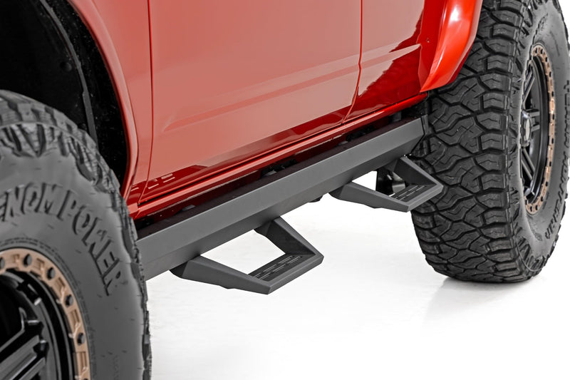 ラフカントリー SRL2 アジャスタブルアルミニウムステップ 4ドア | フォード Bronco 4WD (2021-2026)