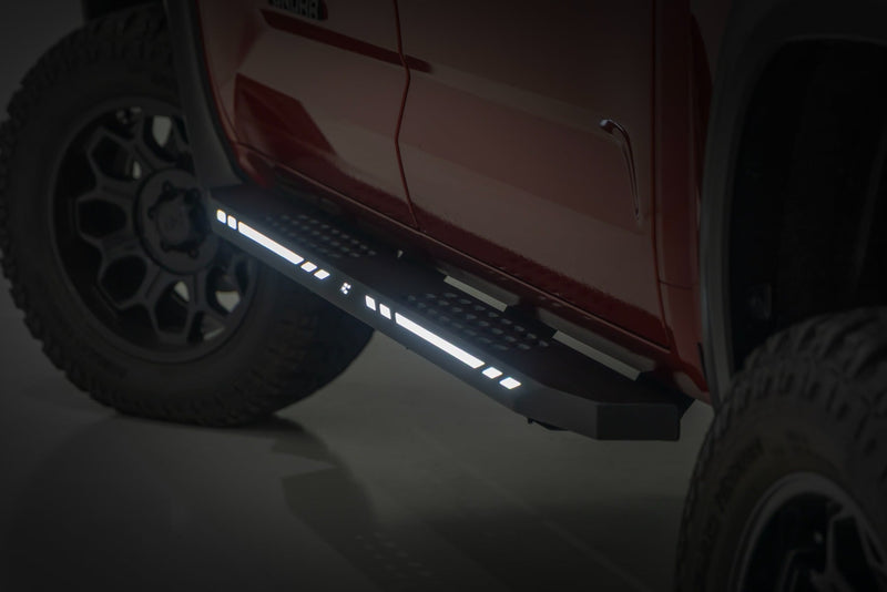 ラフカントリー AC2 ランニングボード アンバー/ホワイト LED クルーマックス トヨタ Tundra 2WD/4WD (2022-2026)