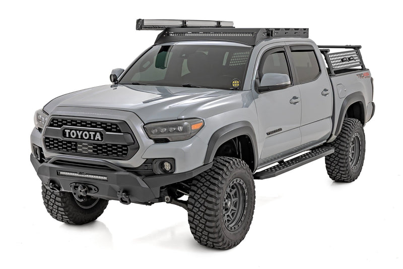 ラフカントリー RPT2 ランニングボード ダブルキャブ ブラック トヨタ タコマ 2WD/4WD 2016-2023