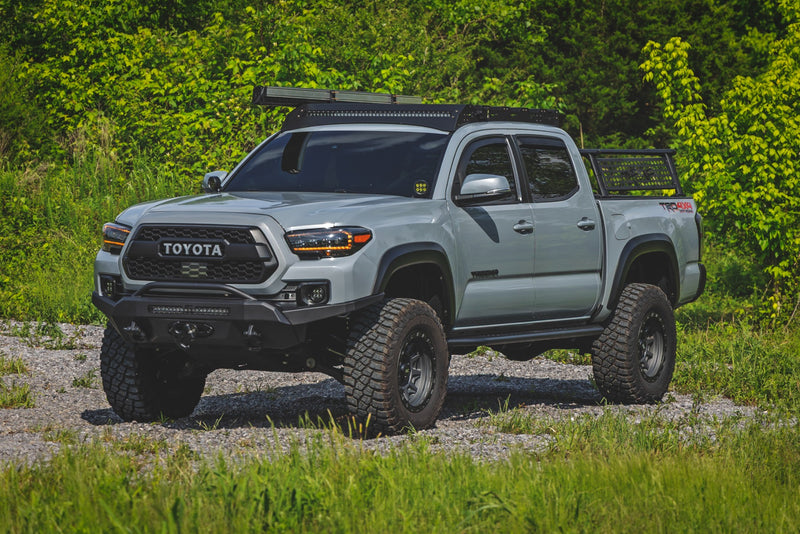 ラフカントリー OV2 ランニングボード サイドステップバー クルーキャブ トヨタ タコマ 2WD/4WD (2016-2023)
