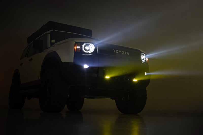ラフカントリー FXS ヒドゥンウインチマウント LEDフォグライト付き | トヨタ ランドクルーザー 4WD 2024-2026