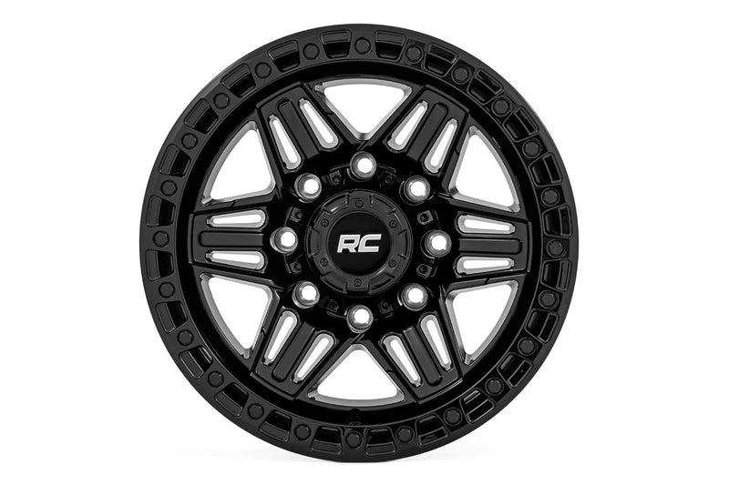 ラフカントリー 76 Series ホイール シミュレートビードロック グロスブラック 17x9 / 5x5 / -12mm