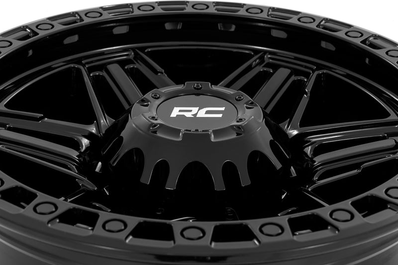 ラフカントリー 76 Series ホイール シミュレーテッドビードロック グロスブラック 17x9 5x4.5 +0mm