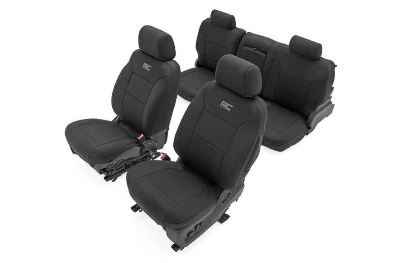 ラフカントリー ネオプレンシートカバー フロントバケット+リア60/40 シボレー/GMC 2500HD/3500HD (2014-2026)
