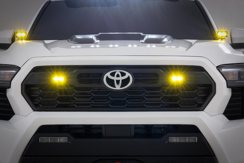 ラフカントリー Black Series LED スリムSAEフォグライト フラッシュマウント 3x1.75インチ ペア