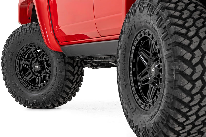 ラフカントリー 76 Series ホイール シミュレーテッドビードロック グロスブラック 17x9 8x170 -12mm