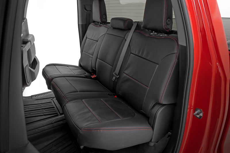 ラフカントリー レザーシートカバー フロントバケット/リア60/40 シボレー シルバラード 1500・GMC シエラ 1500 (2019-2026)