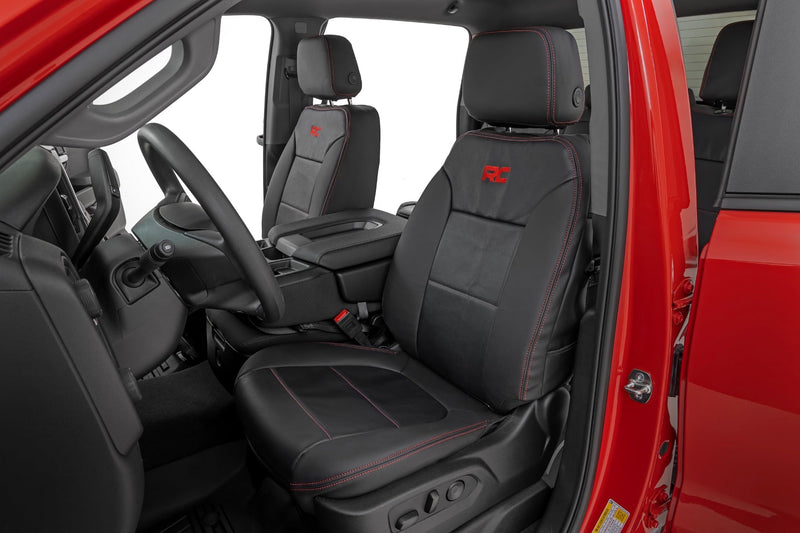 ラフカントリー レザーシートカバー フロントバケット/リア60/40 シボレー シルバラード 1500・GMC シエラ 1500 (2019-2026)