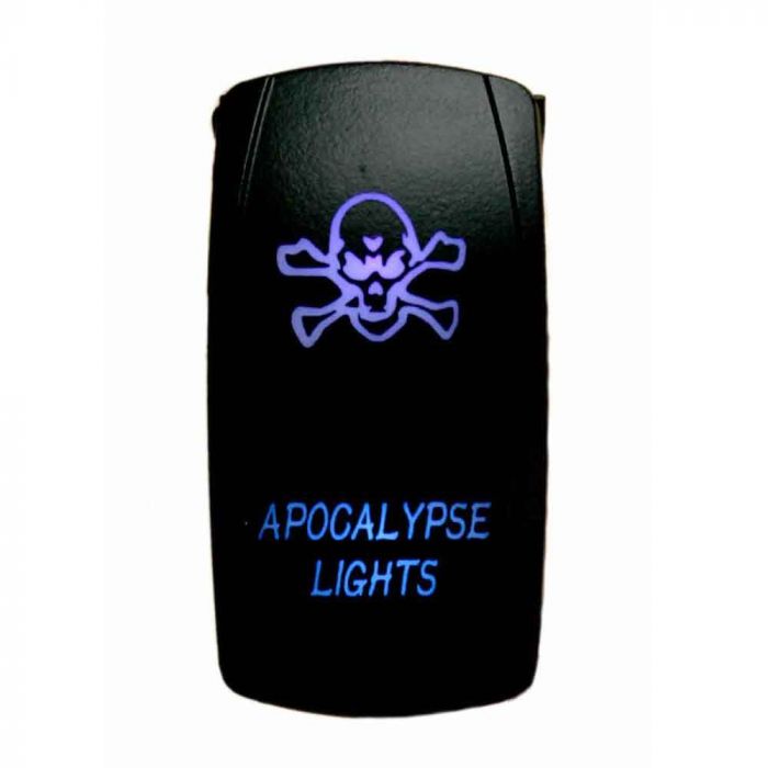 Quake LED ロッカースイッチ Apocalypse 2ウェイ 5ピン ブルー
