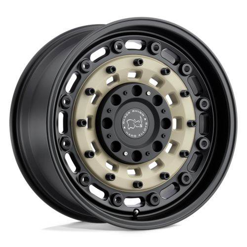 ブラックライノ ARSENAL 16x8 6x130 オフセット+38 センターボア84.1 デザートサンドブラック