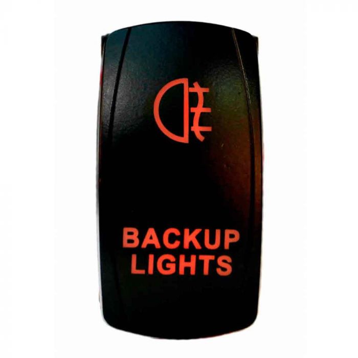 Quake LED バックアップ 2ウェイ ロッカースイッチ 5ピン レッド