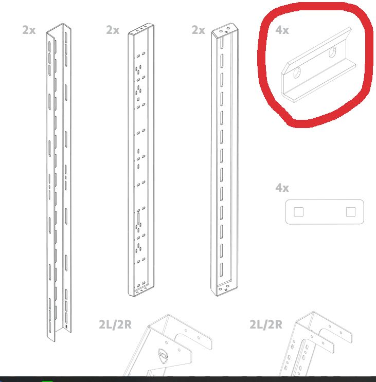 JTベットラックブラケットのみ　 Bed Rack brackets グラディエーター
